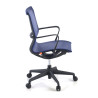 silla giratoria azul ice estructura blanca malla 7