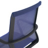 silla giratoria azul ice estructura blanca malla 4