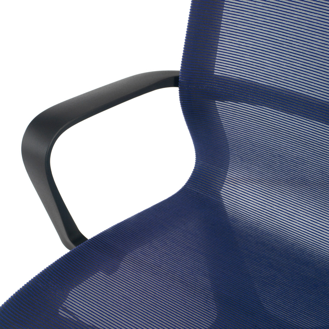 silla giratoria azul ice estructura blanca malla 5