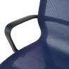 silla giratoria azul ice estructura blanca malla 5