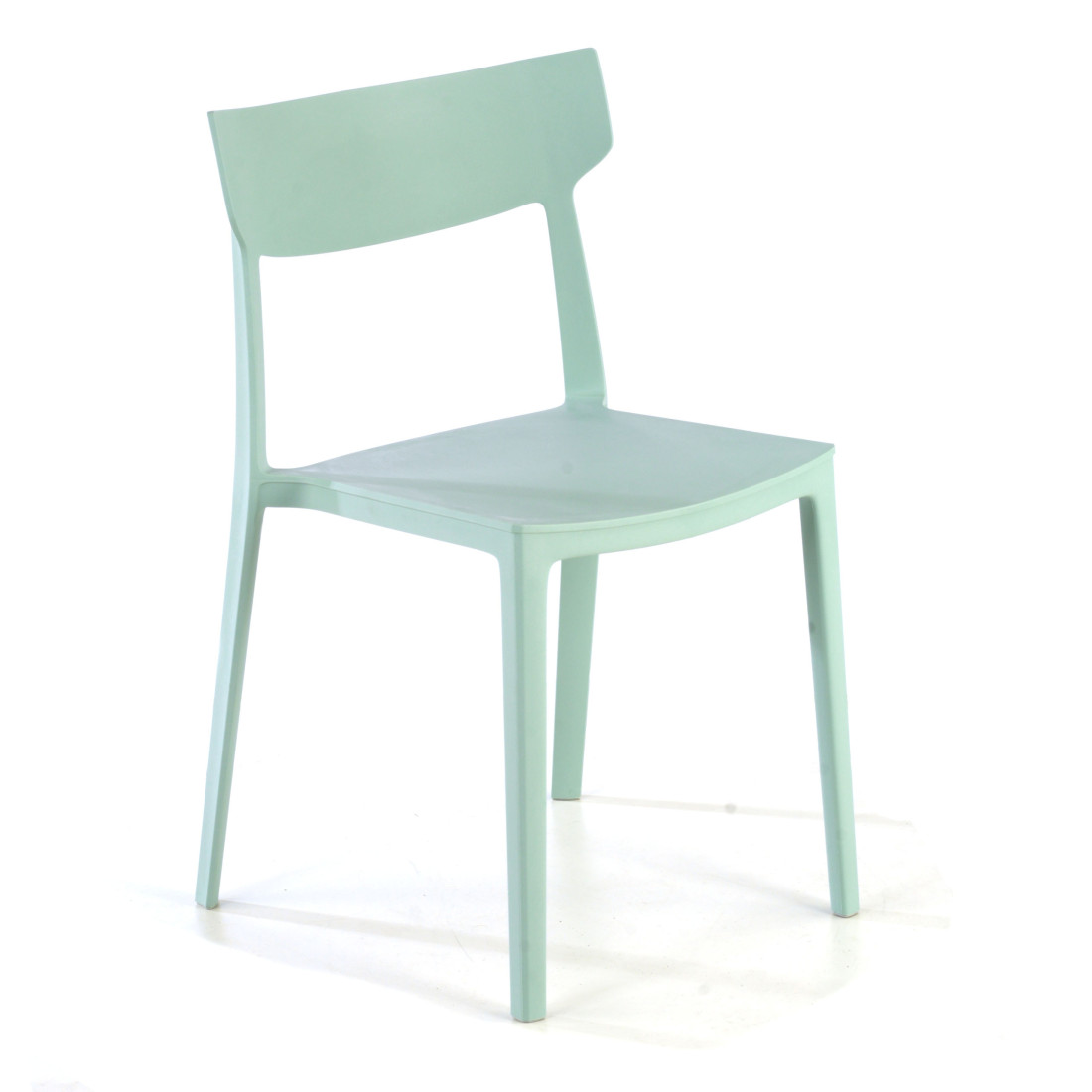 silla confidente verde folk plastico 1