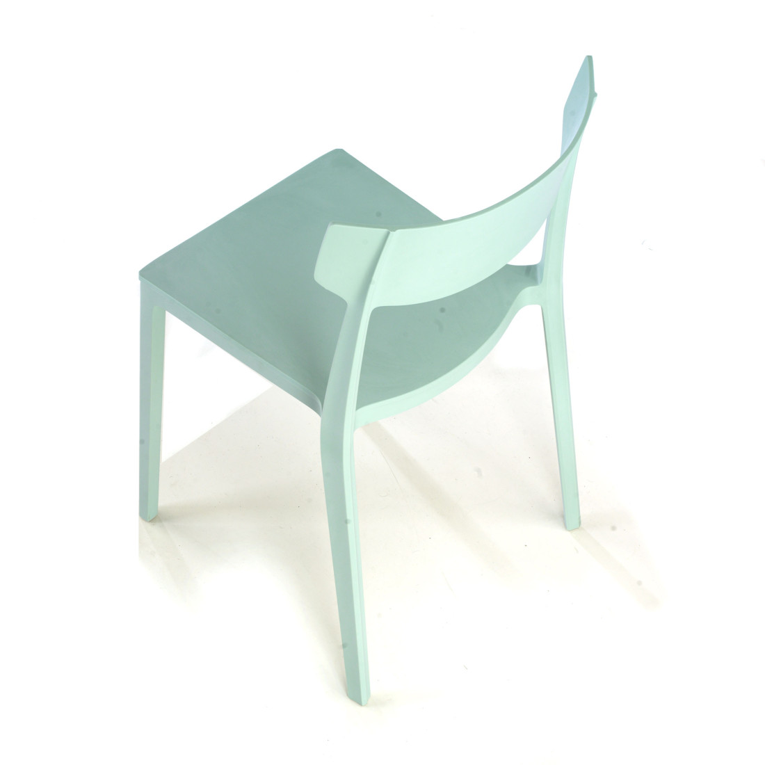 silla confidente verde folk plastico 6