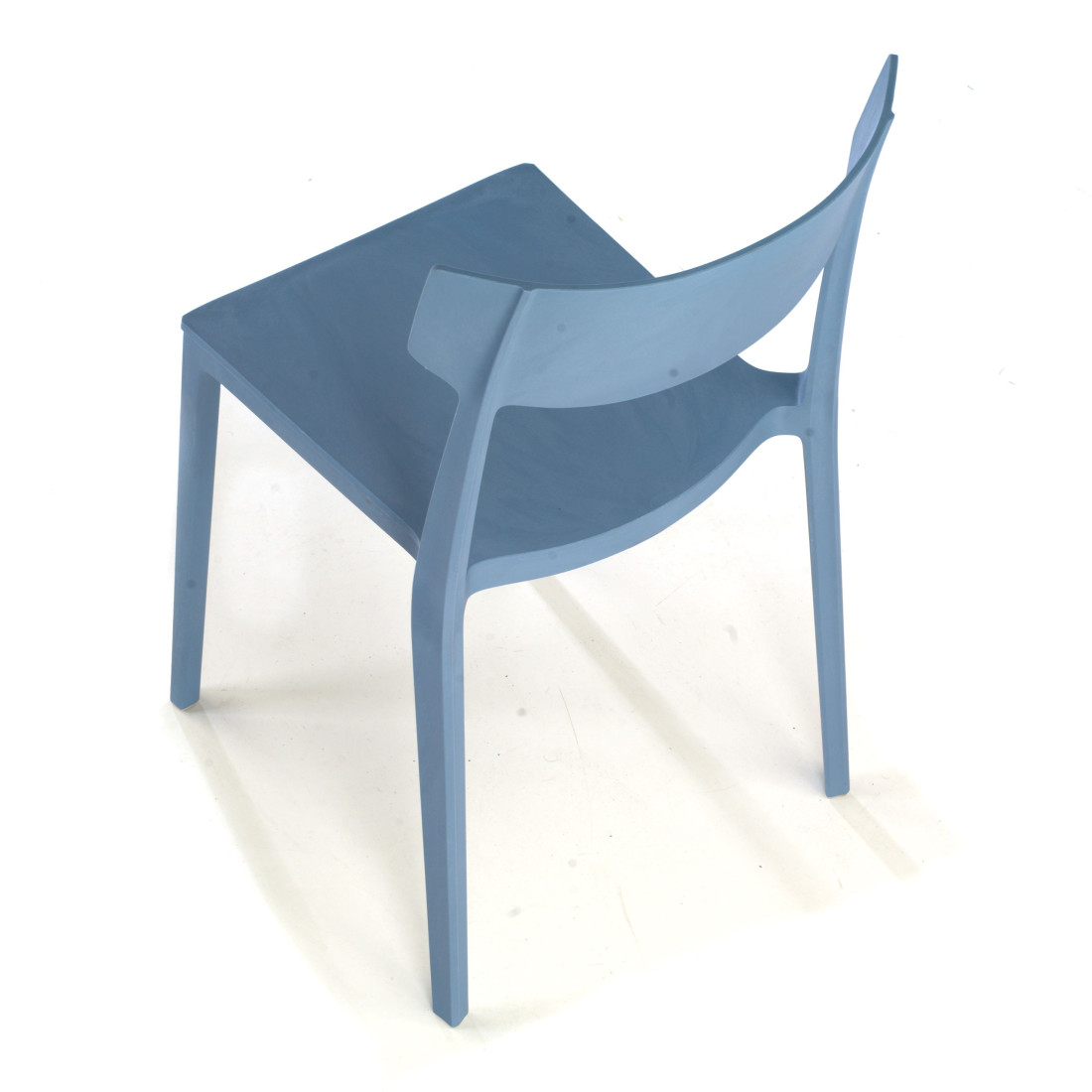 silla confidente azul folk plastico 6