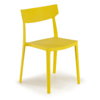 Silla de colectividad 4 patas Folk - Amarillo