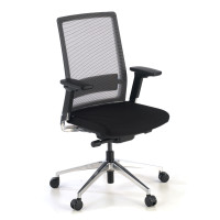 Silla de oficina Physix, asiento dinámico, red - negro