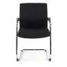 silla confidente negro tivoli tejido tela 3