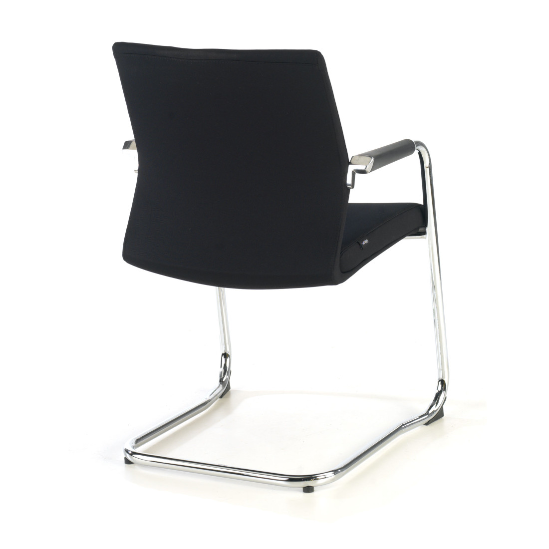 silla confidente negro tivoli tejido tela 5