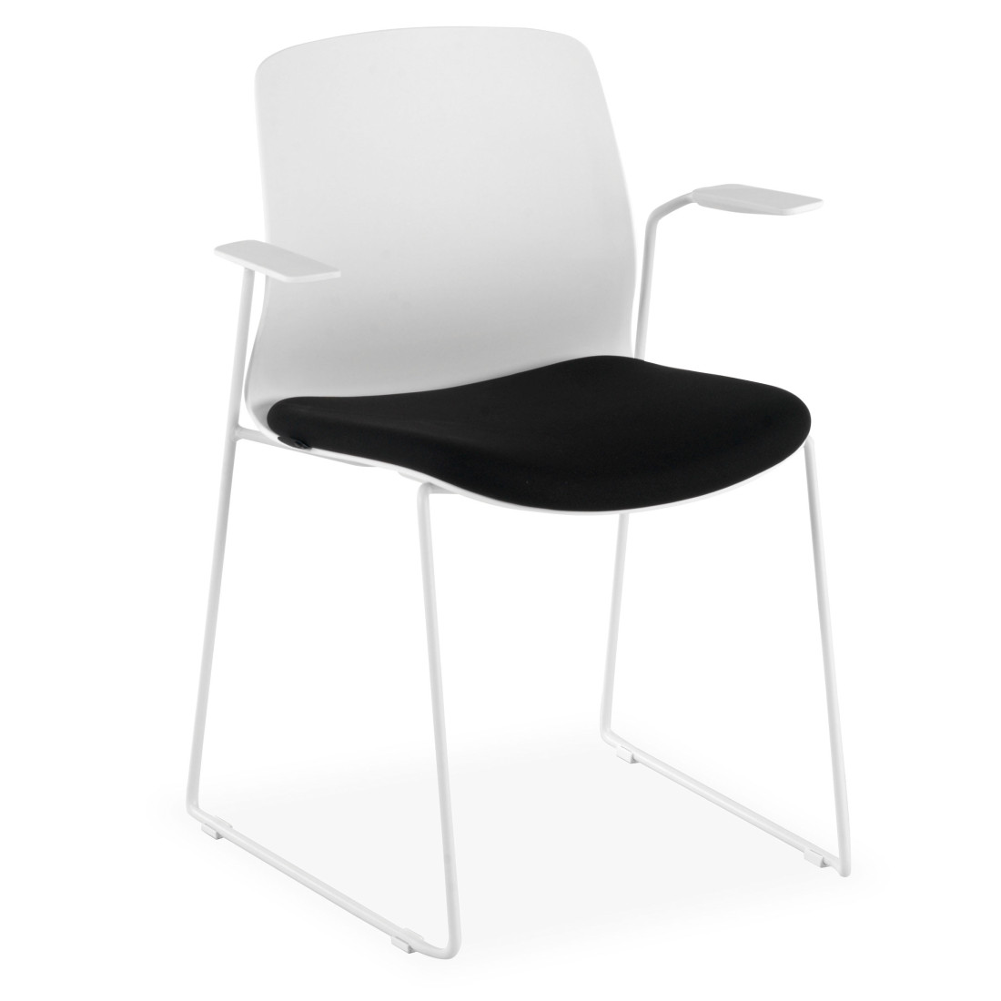silla confidente negro nexus silla con brazos tela 1