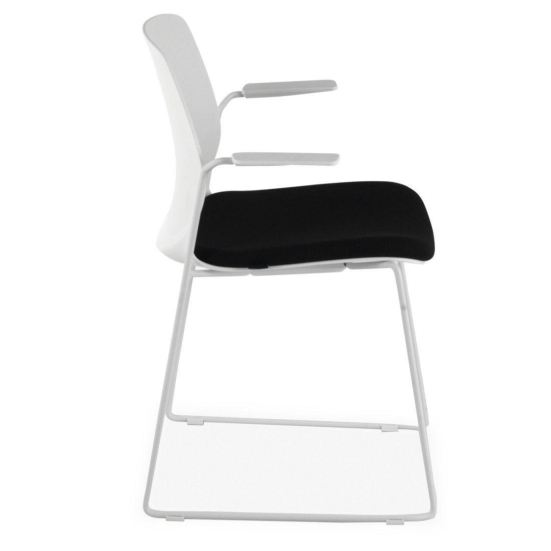 silla confidente negro nexus silla con brazos tela 7