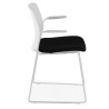 silla confidente negro nexus silla con brazos tela 7
