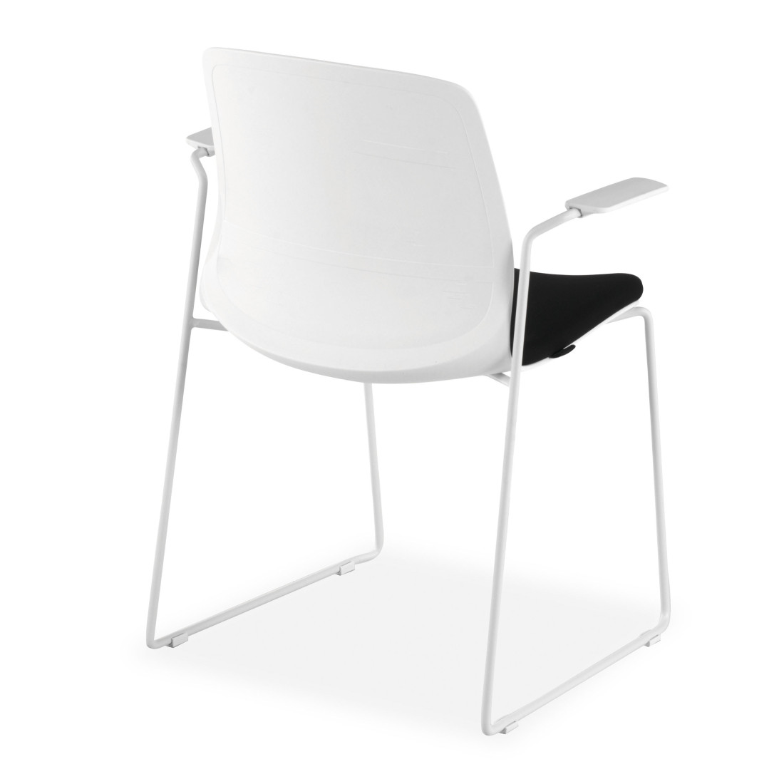 silla confidente negro nexus silla con brazos tela 8