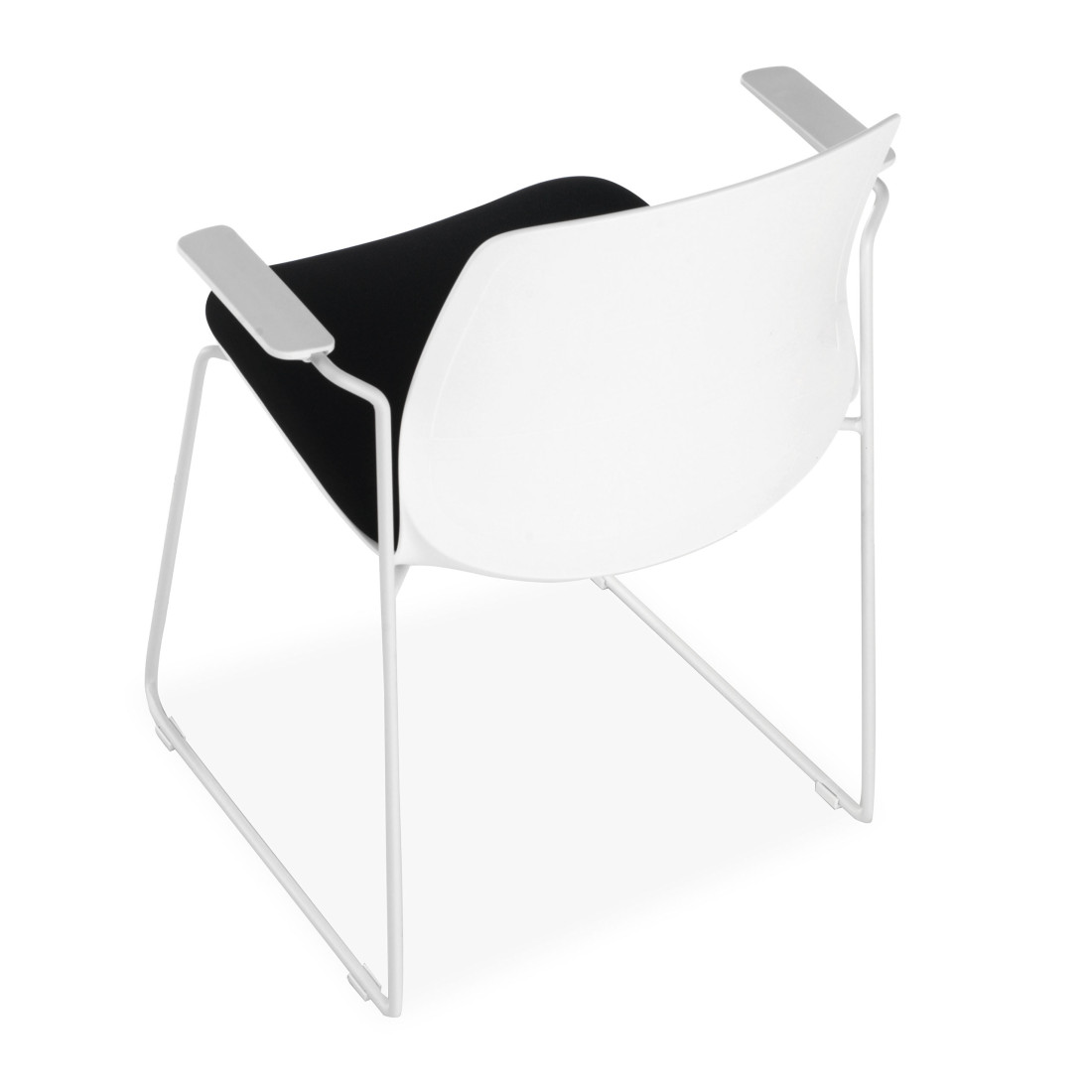 silla confidente negro nexus silla con brazos tela 6