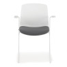 silla confidente gris nexus silla con brazos tela 3