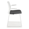 silla confidente gris nexus silla con brazos tela 7