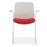silla confidente rojo nexus silla con brazos tela 3