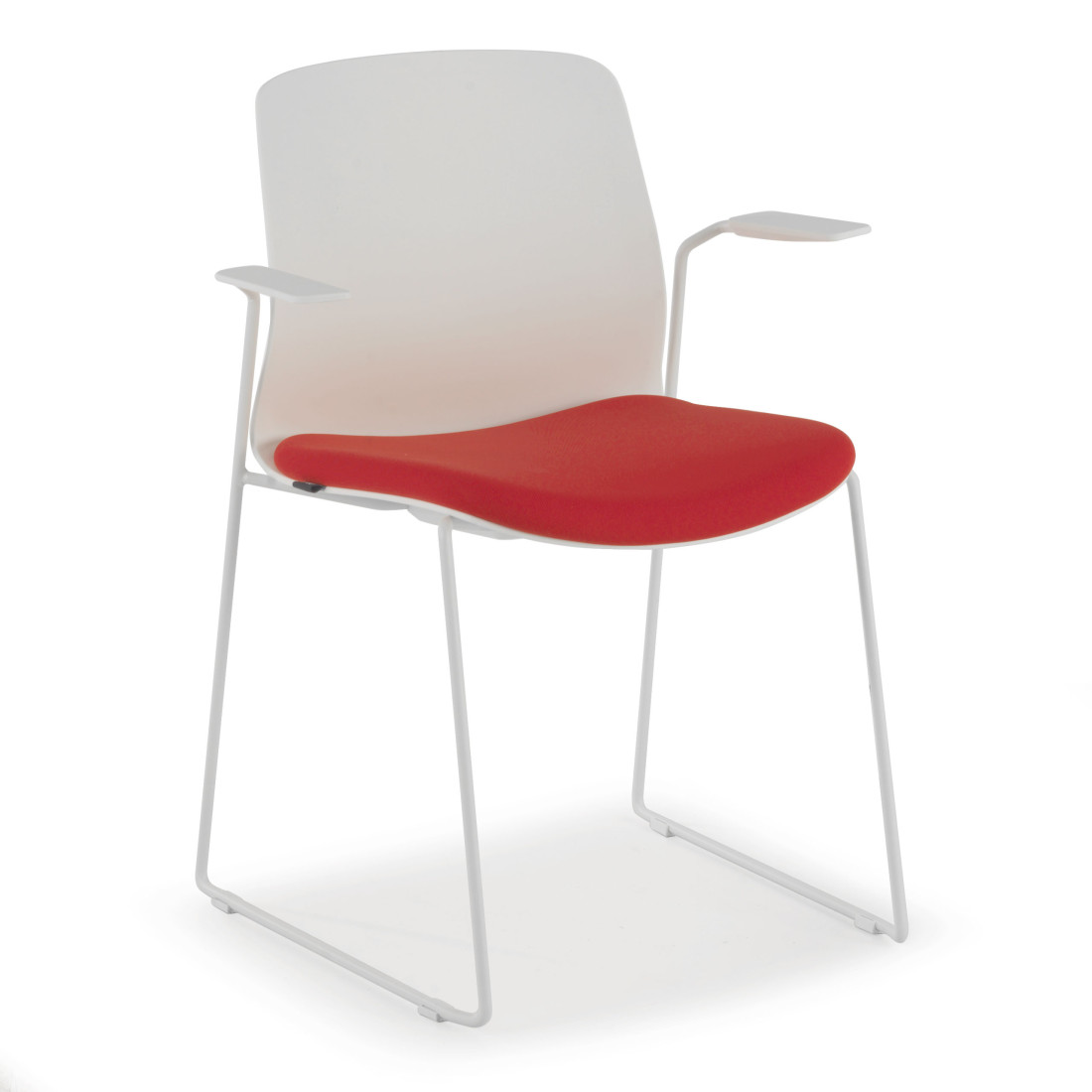 silla confidente rojo nexus silla con brazos tela 1