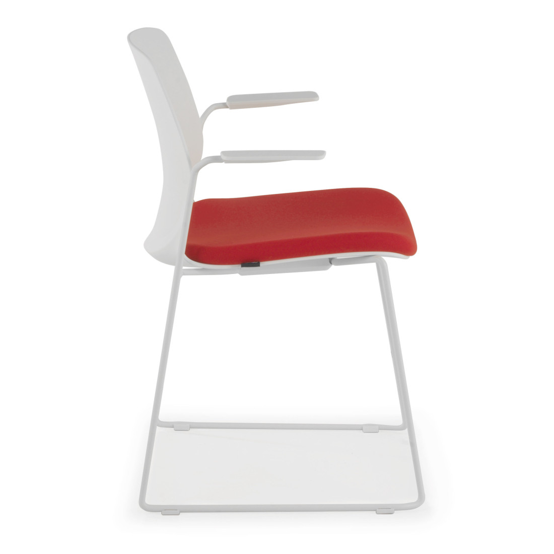 silla confidente rojo nexus silla con brazos tela 7