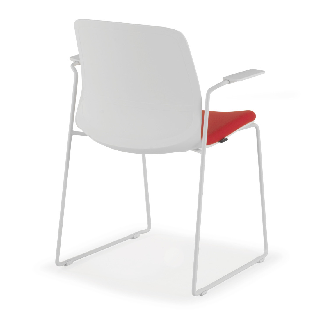 silla confidente rojo nexus silla con brazos tela 8