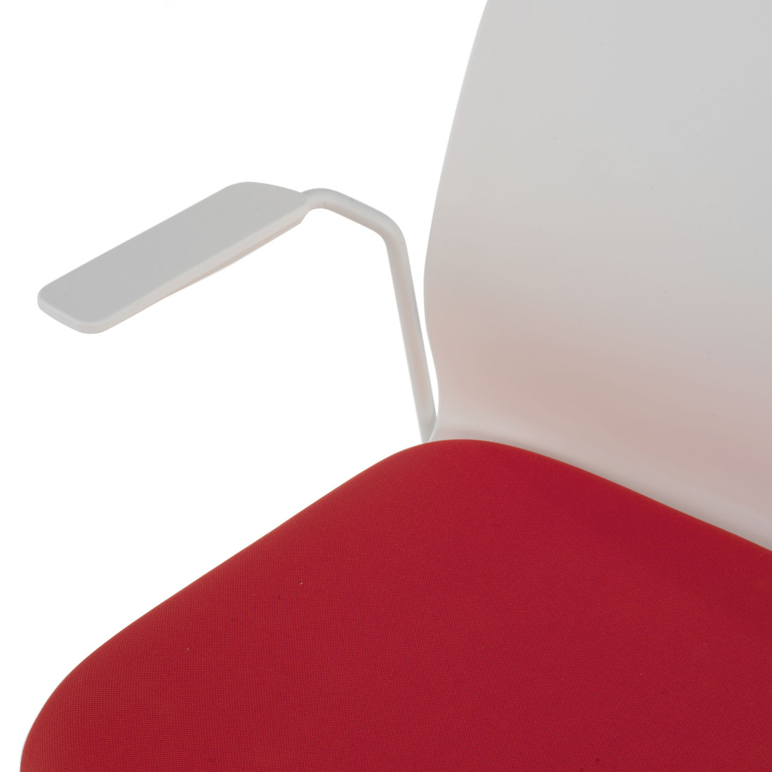 silla confidente rojo nexus silla con brazos tela 4