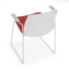 silla confidente rojo nexus silla con brazos tela 6