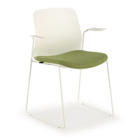 Silla Confidente Nexus, con brazos - verde