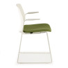 silla confidente verde nexus silla con brazos tela 7