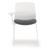 silla confidente gris nexus silla con pala de escritura tela 3