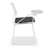 silla confidente gris nexus silla con pala de escritura tela 7