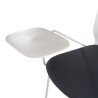 silla confidente gris nexus silla con pala de escritura tela 4