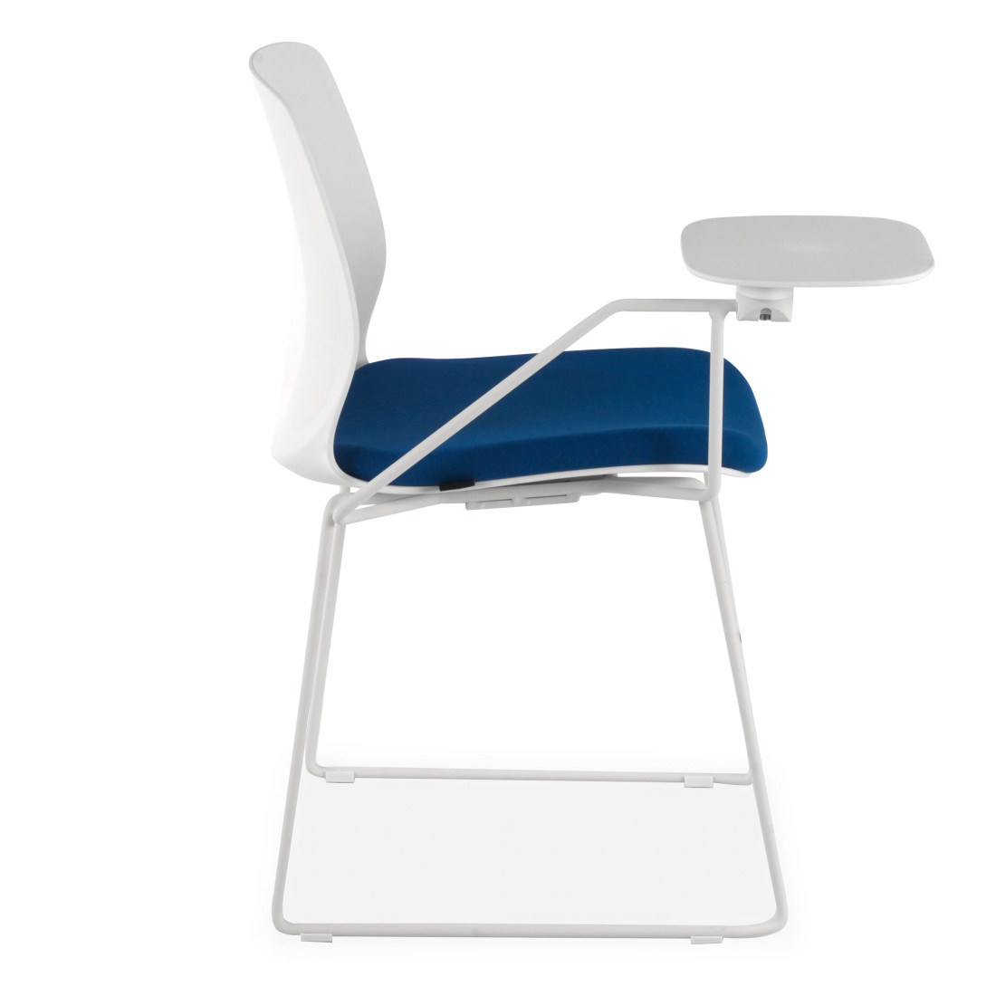silla confidente azul nexus silla con pala de escritura tela 7