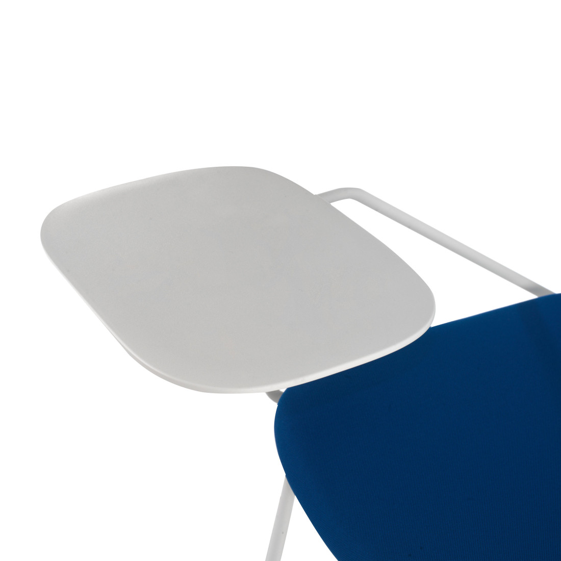 silla confidente azul nexus silla con pala de escritura tela 4