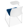 silla confidente azul nexus silla con pala de escritura tela 6