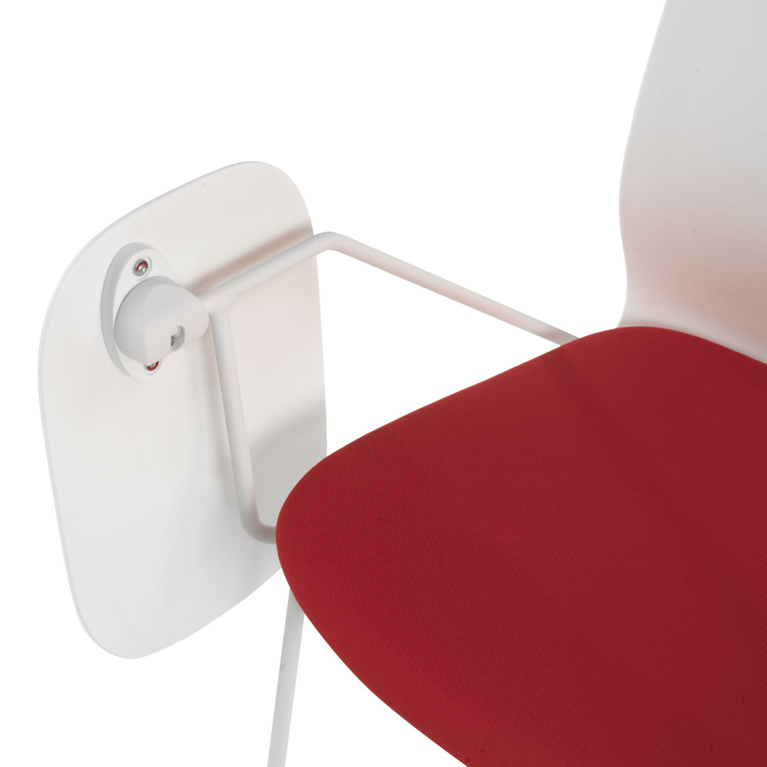silla confidente rojo nexus silla con pala de escritura tela 5