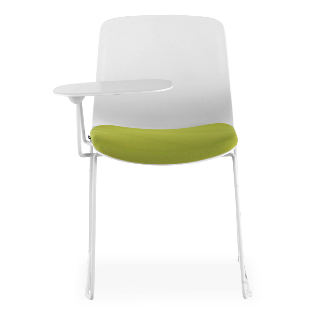 silla confidente verde nexus silla con pala de escritura tela 3