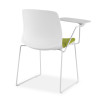 silla confidente verde nexus silla con pala de escritura tela 8