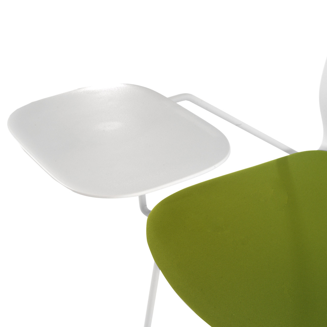 silla confidente verde nexus silla con pala de escritura tela 4