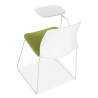 silla confidente verde nexus silla con pala de escritura tela 6