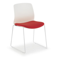 Silla Confidente Nexus, patín - ROJO
