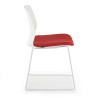 silla confidente rojo nexus silla sin brazos tela 7