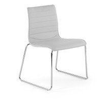 Silla confidente Cube patín - BLANCO