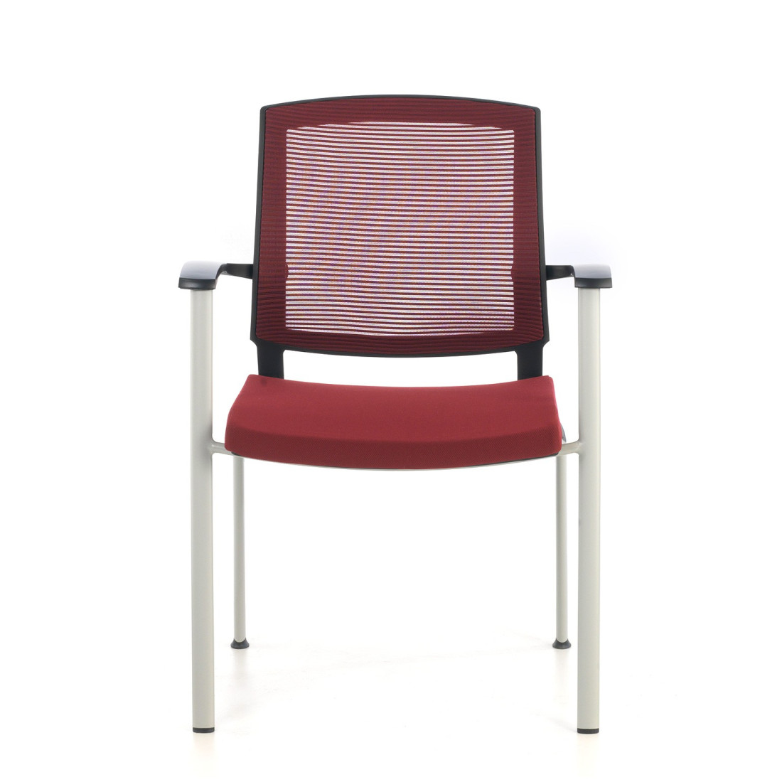 silla confidente rojo maya malla 3