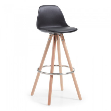 taburete, patas de madera