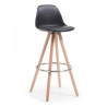 Silla confidente de diseño Nordic, patas de madera