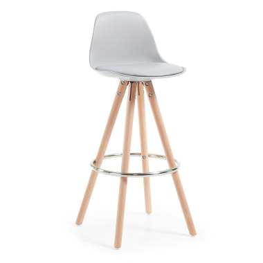 taburete, patas de madera