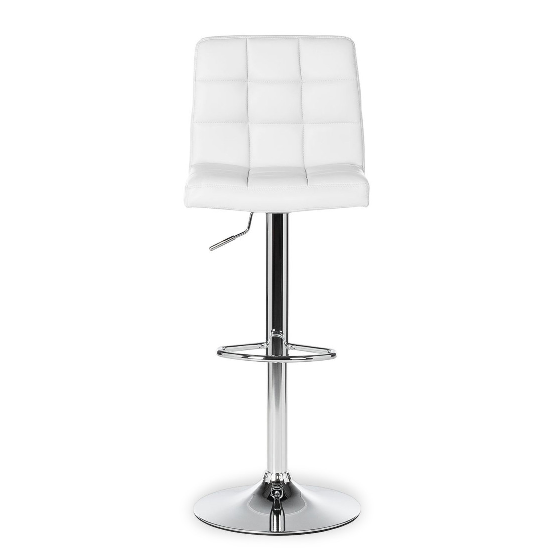 taburete de oficina blanco eliot piel sintetica 3