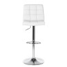 taburete de oficina blanco eliot piel sintetica 3