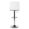 taburete de oficina blanco eliot piel sintetica 8