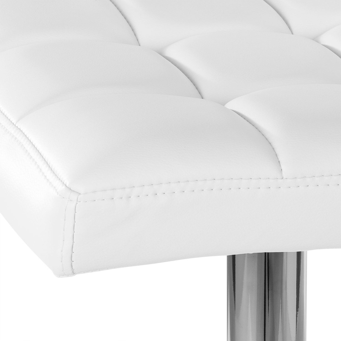 taburete de oficina blanco eliot piel sintetica 6