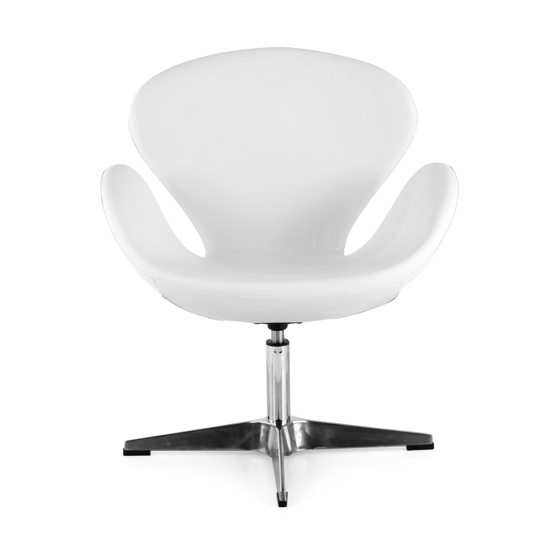 sillon para sala de espera blanco club piel sintetica 4