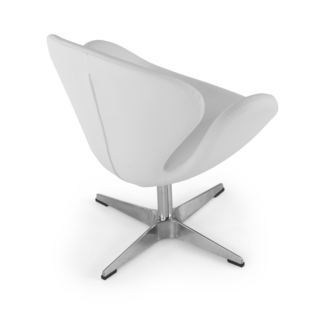 sillon para sala de espera blanco club piel sintetica 3